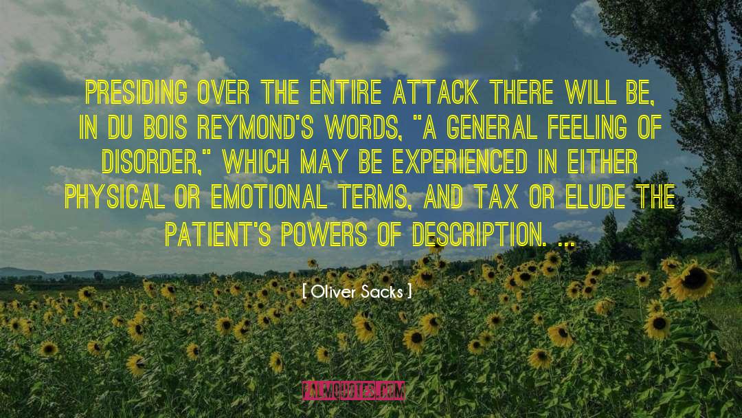 Emotional Barriers quotes by Oliver Sacks