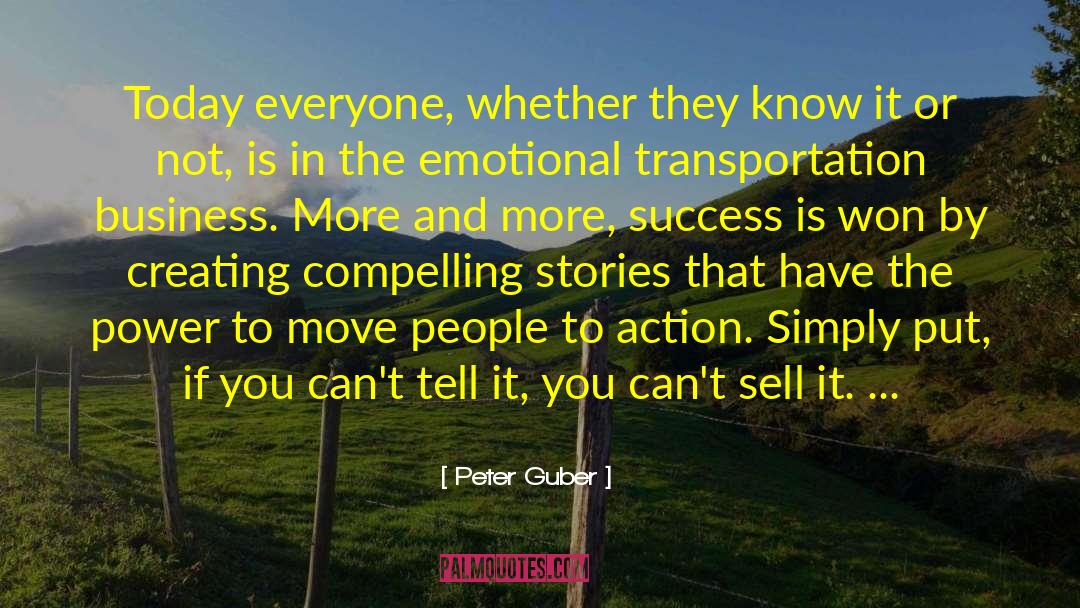 Emotional Business quotes by Peter Guber