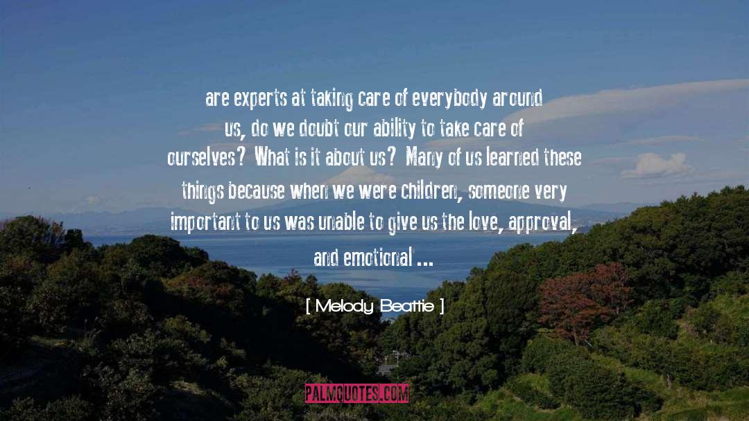 Emotional Business quotes by Melody Beattie
