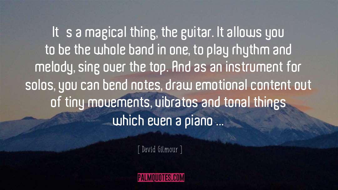 Emotional Content quotes by David Gilmour