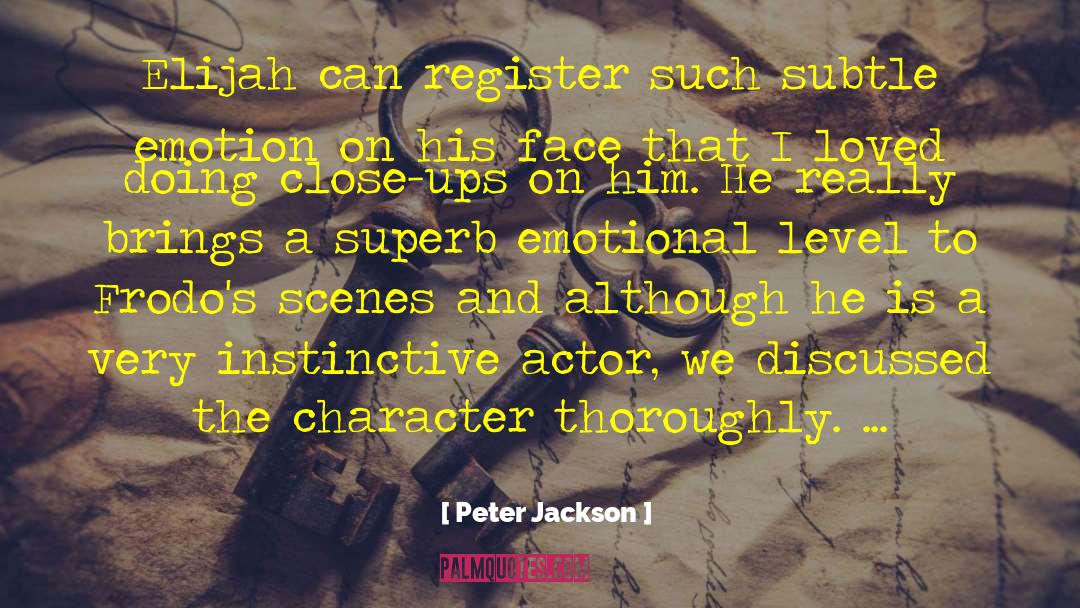 Emotional Control quotes by Peter Jackson