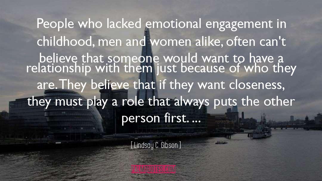 Emotional Engagement quotes by Lindsay C. Gibson
