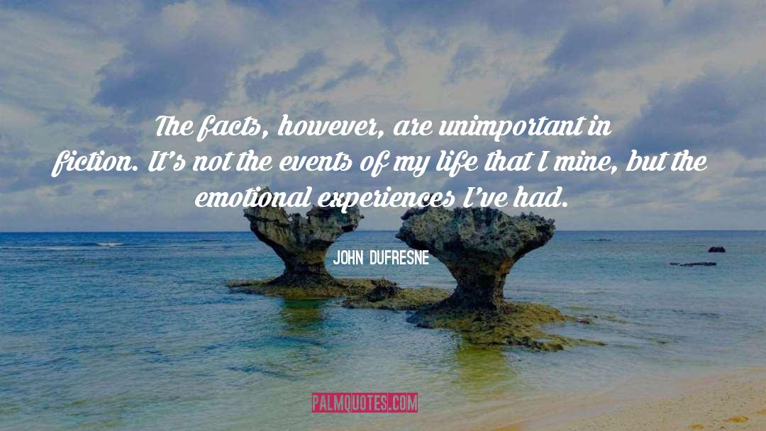 Emotional Experiences quotes by John Dufresne