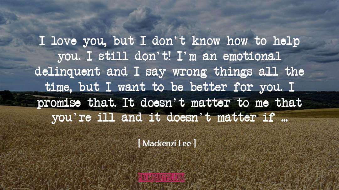 Emotional Growth quotes by Mackenzi Lee