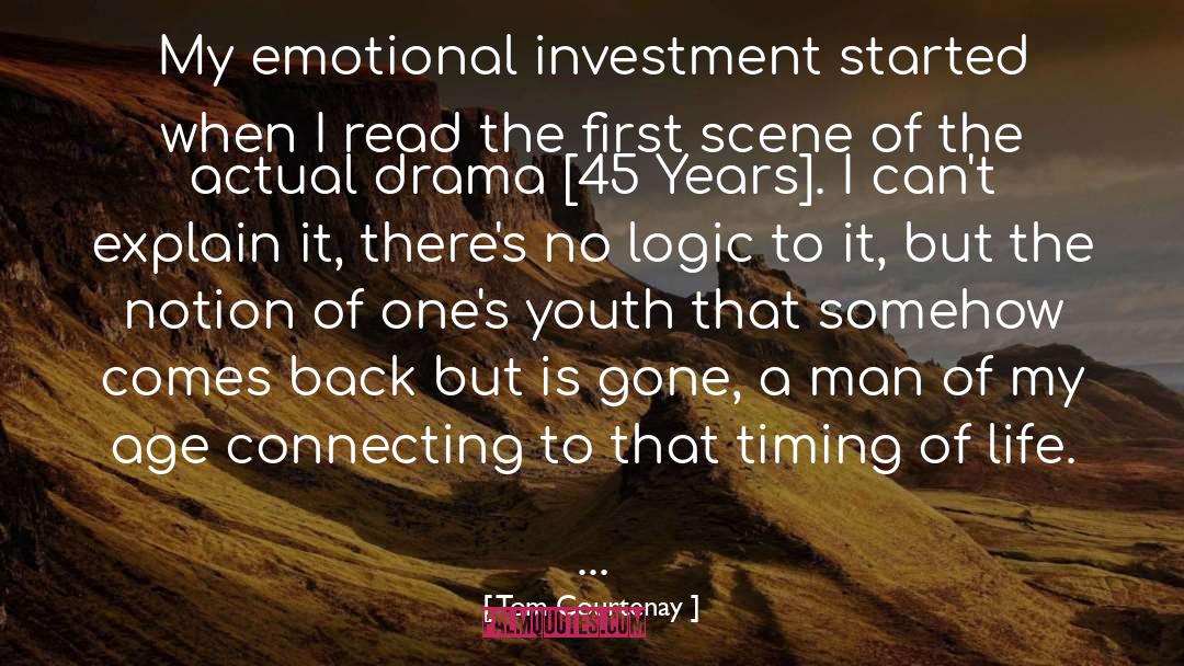 Emotional Investment quotes by Tom Courtenay