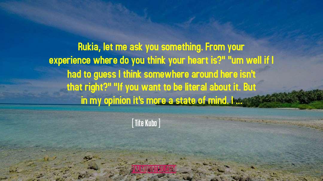 Emotional Leakage quotes by Tite Kubo