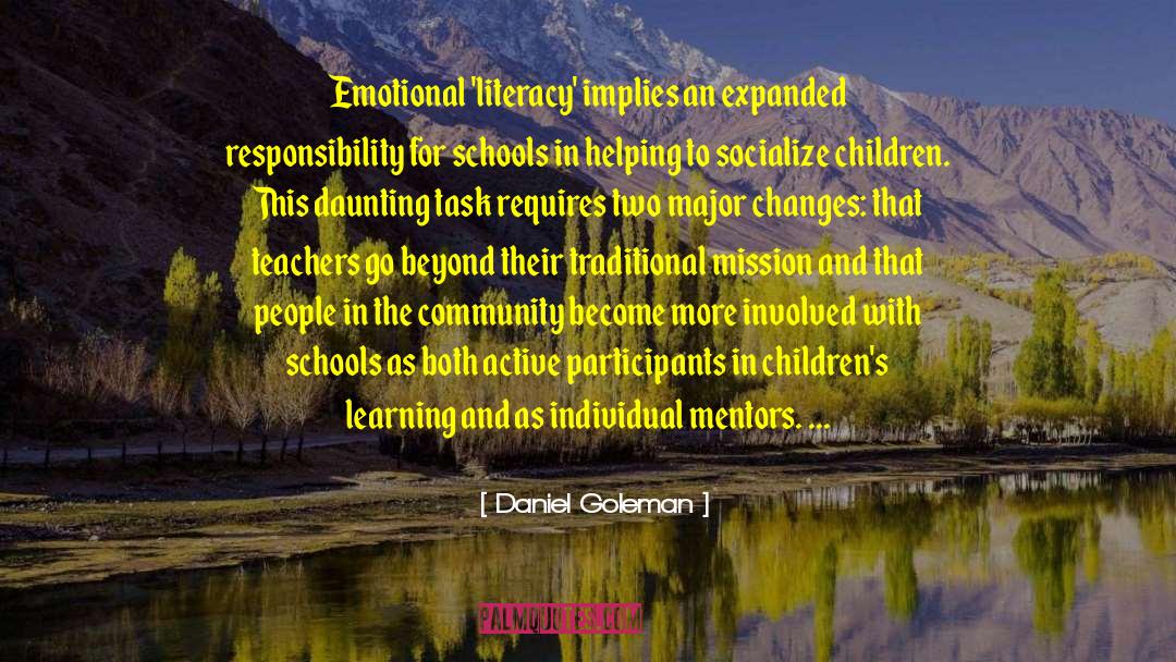 Emotional Literacy quotes by Daniel Goleman