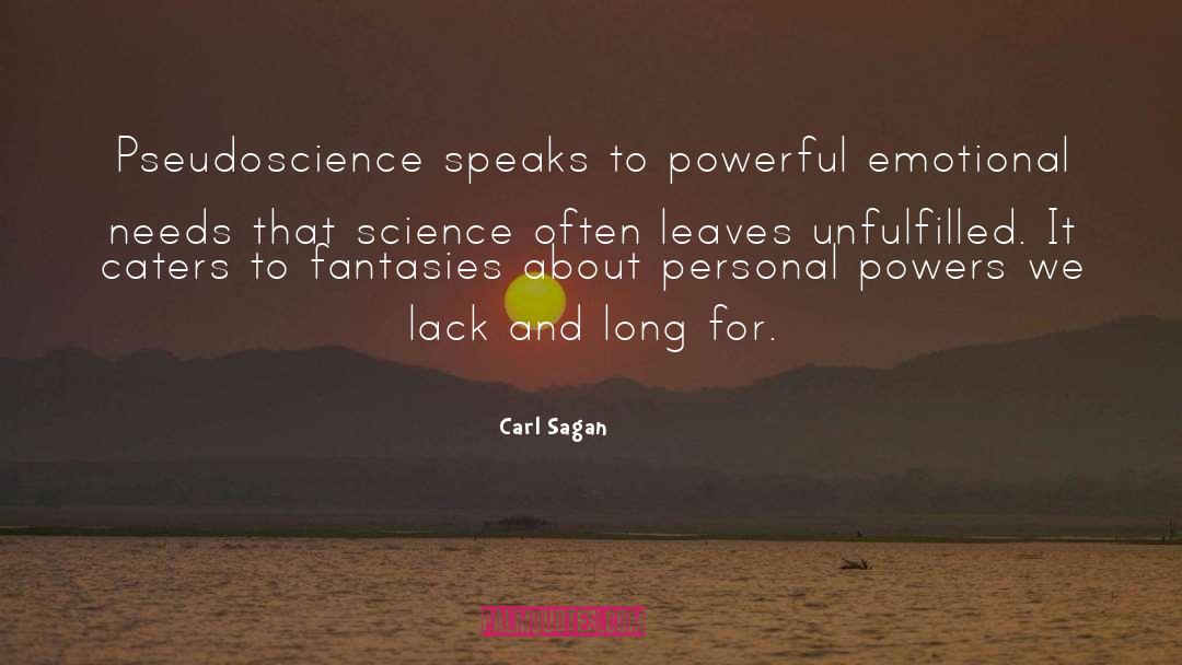 Emotional Needs quotes by Carl Sagan