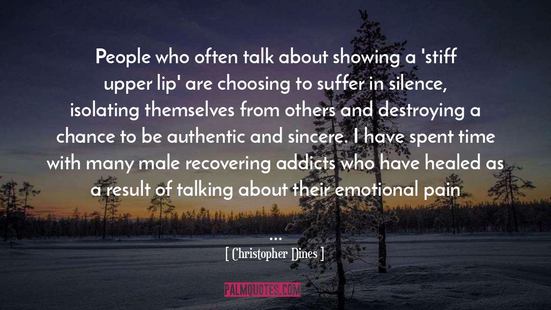 Emotional Pain quotes by Christopher Dines