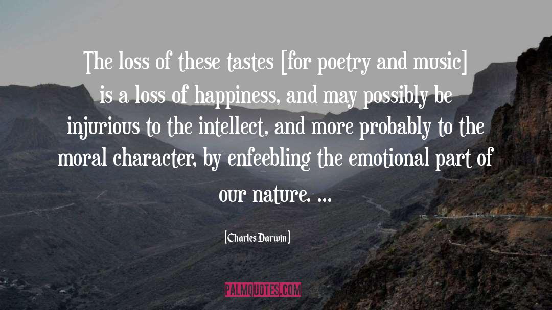 Emotional Part quotes by Charles Darwin
