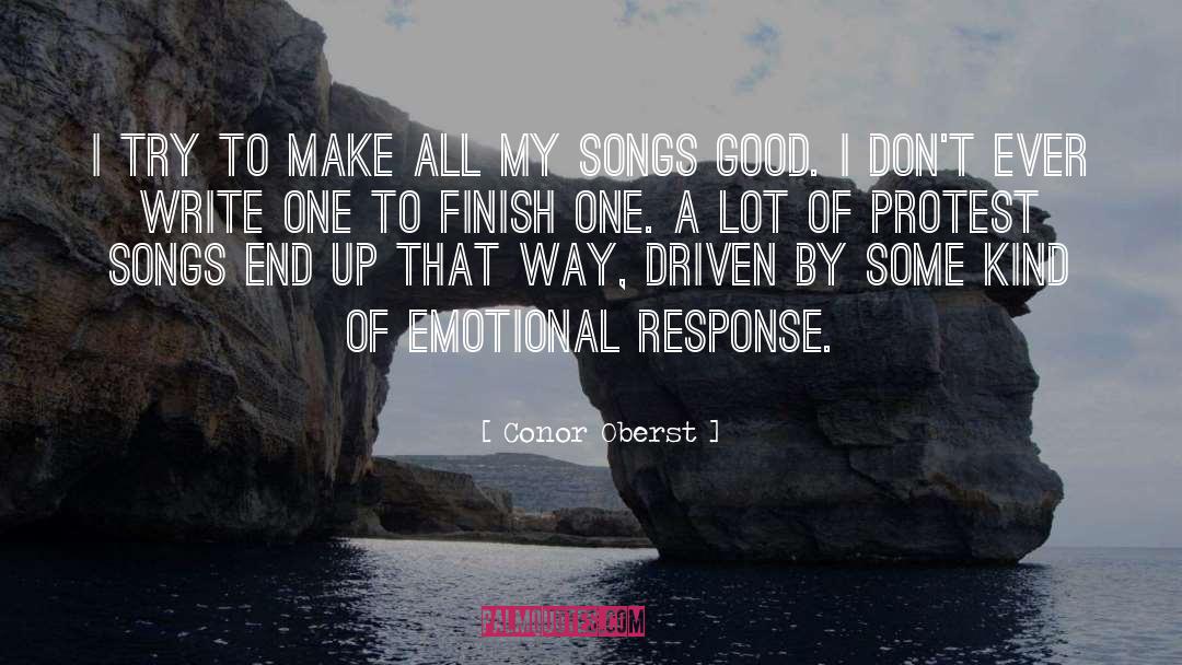 Emotional Response quotes by Conor Oberst