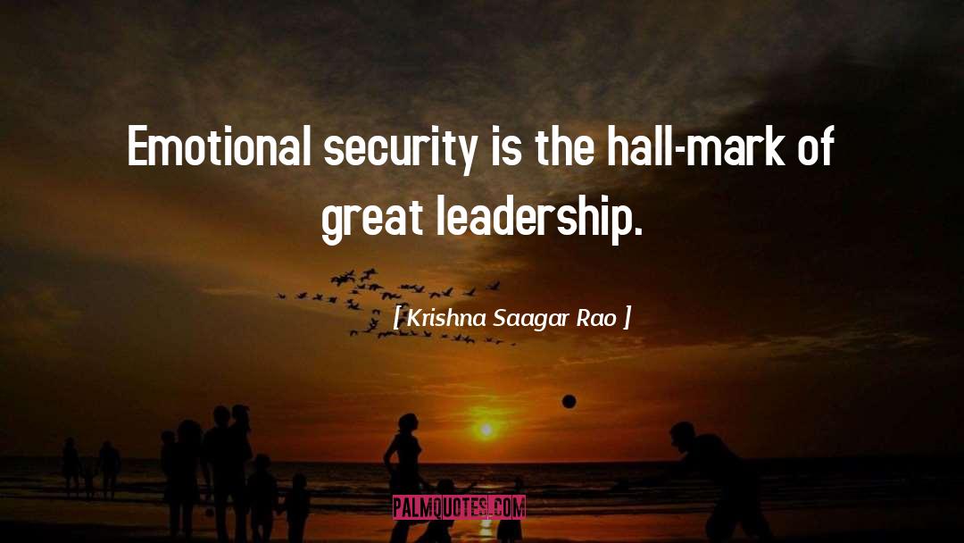 Emotional Security quotes by Krishna Saagar Rao