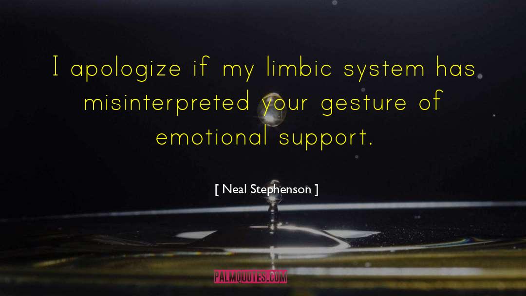 Emotional Support quotes by Neal Stephenson
