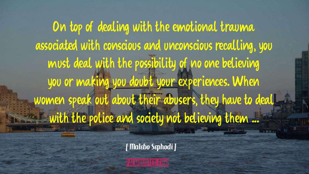 Emotional Trauma quotes by Malebo Sephodi