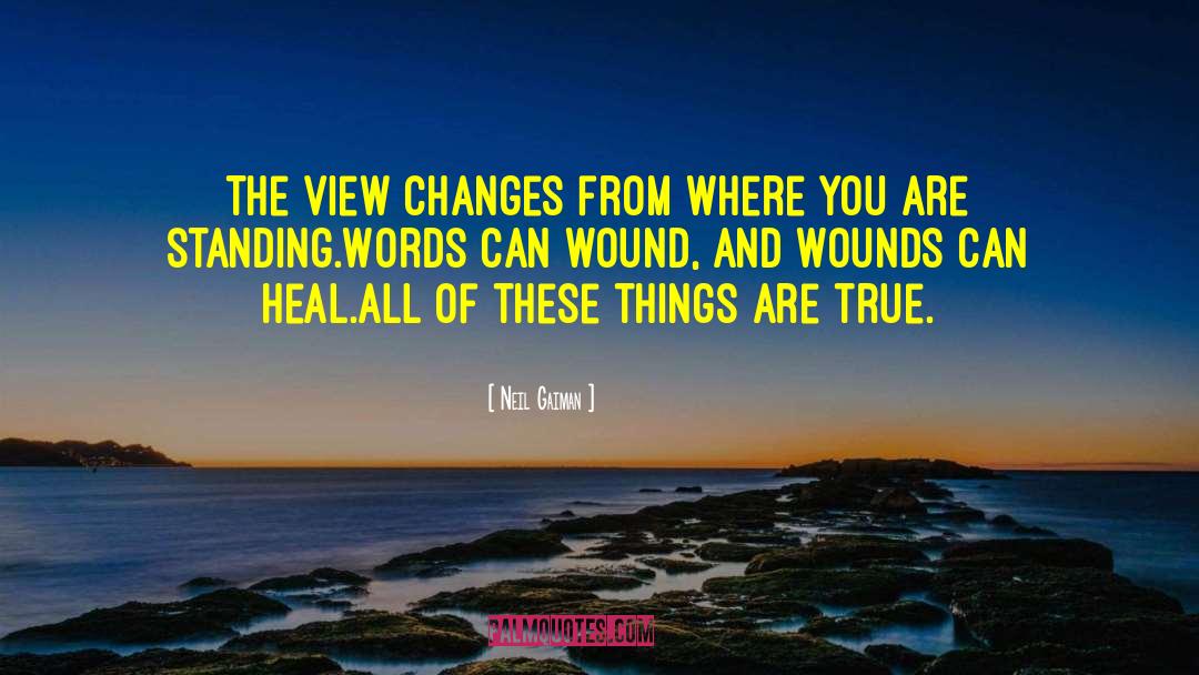 Emotional Wounds quotes by Neil Gaiman