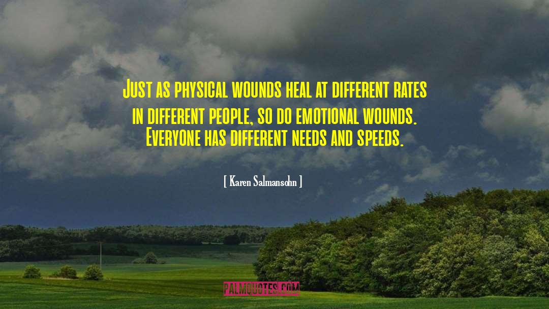 Emotional Wounds quotes by Karen Salmansohn