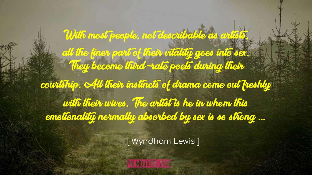 Emotionality quotes by Wyndham Lewis