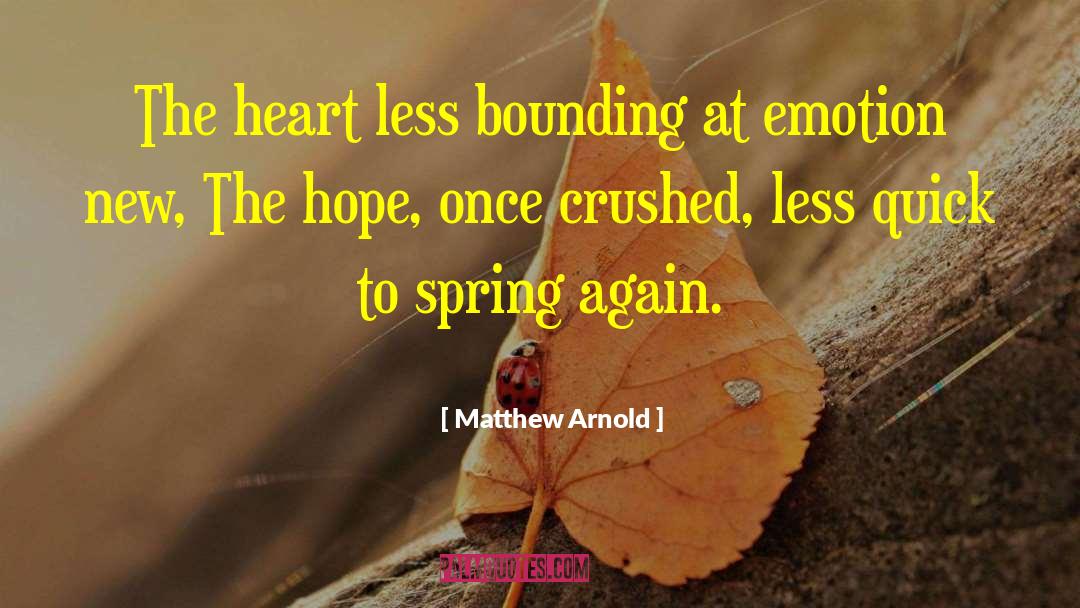 Emotionally Crushed quotes by Matthew Arnold