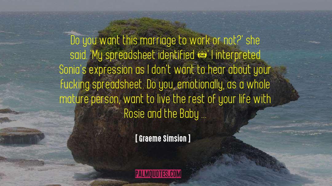 Emotionally Scared quotes by Graeme Simsion