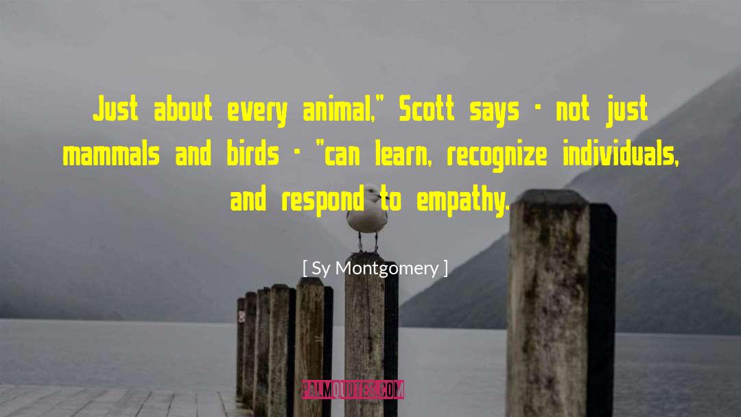 Empathy Animal quotes by Sy Montgomery