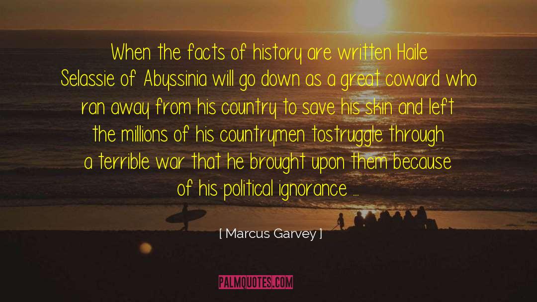 Emperor Haile Selassie quotes by Marcus Garvey
