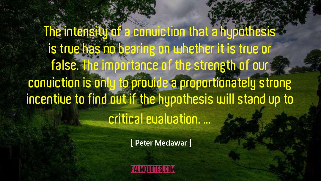 Emphasizes The Importance quotes by Peter Medawar
