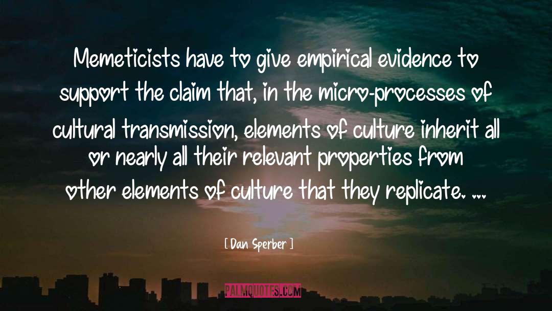 Empirical Evidence quotes by Dan Sperber