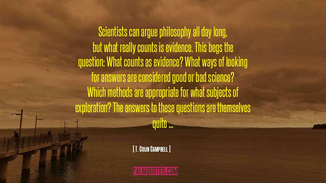 Empirical Evidence quotes by T. Colin Campbell
