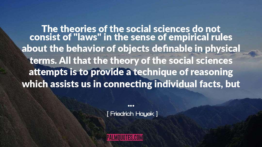 Empirical Social Psychology quotes by Friedrich Hayek