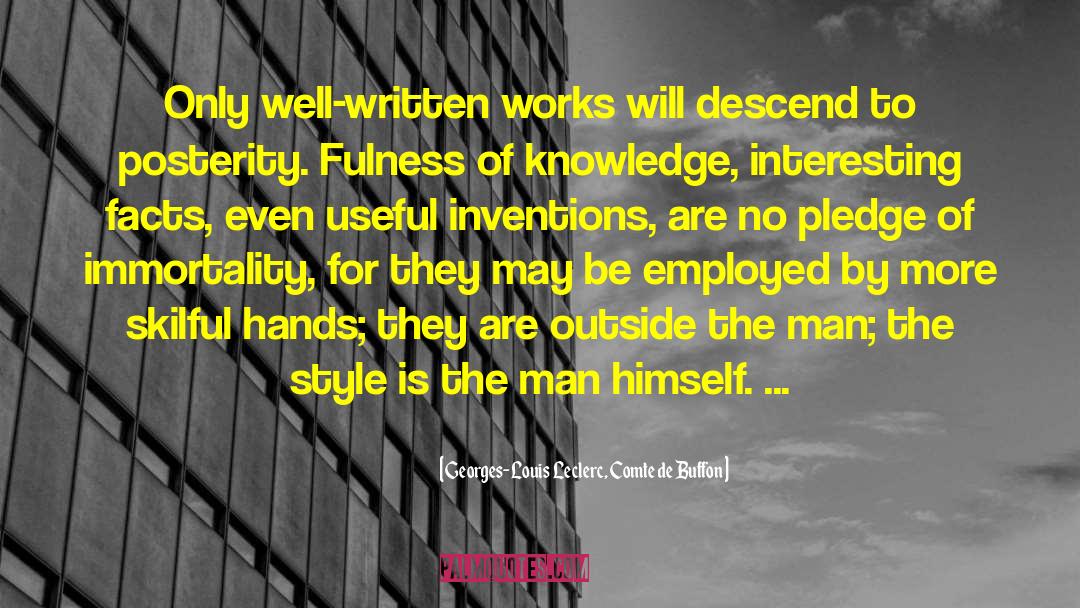 Employed quotes by Georges-Louis Leclerc, Comte De Buffon