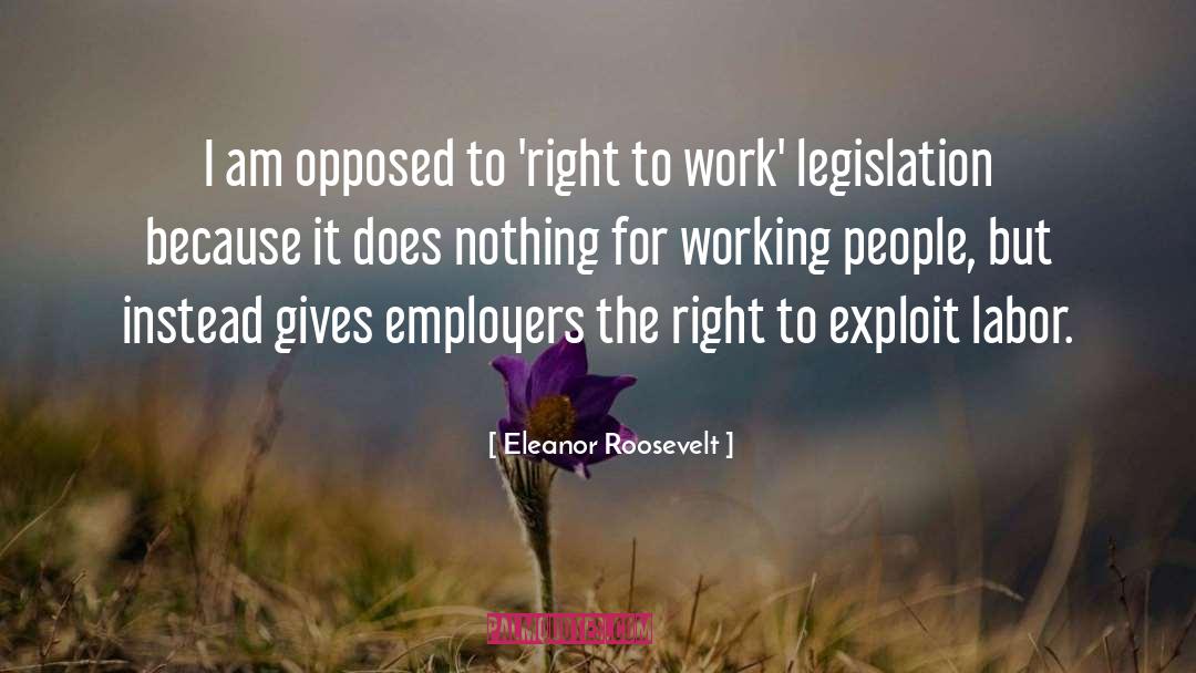 Employers quotes by Eleanor Roosevelt