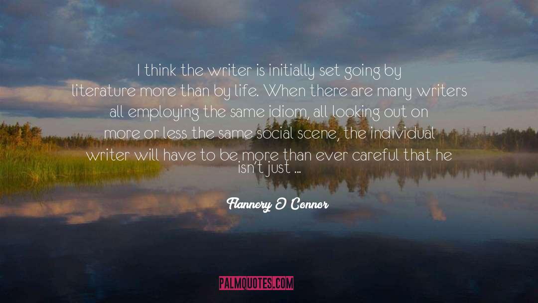 Employing quotes by Flannery O'Connor