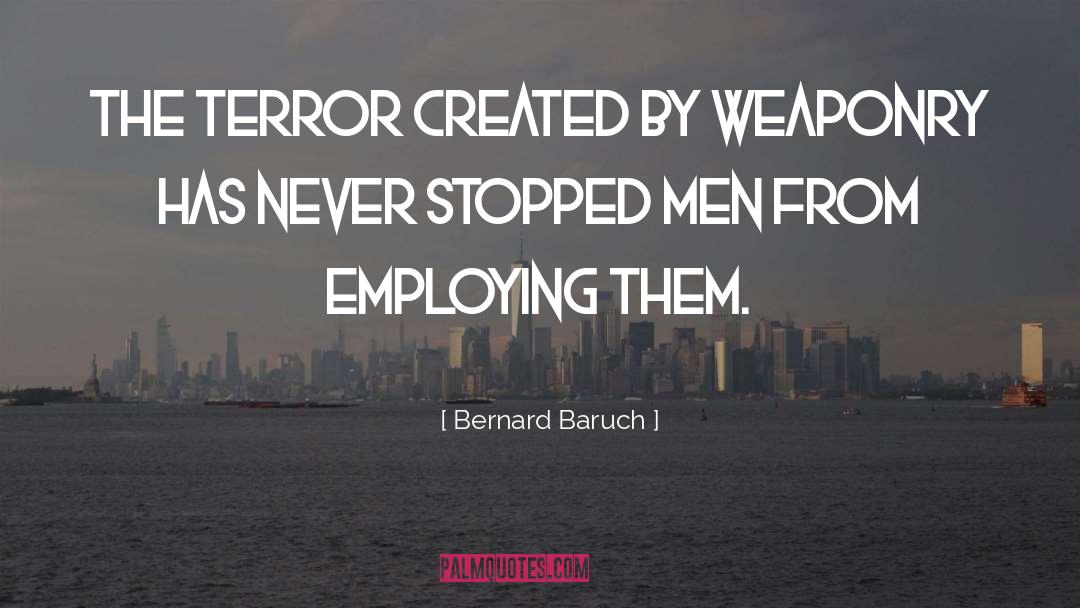 Employing quotes by Bernard Baruch