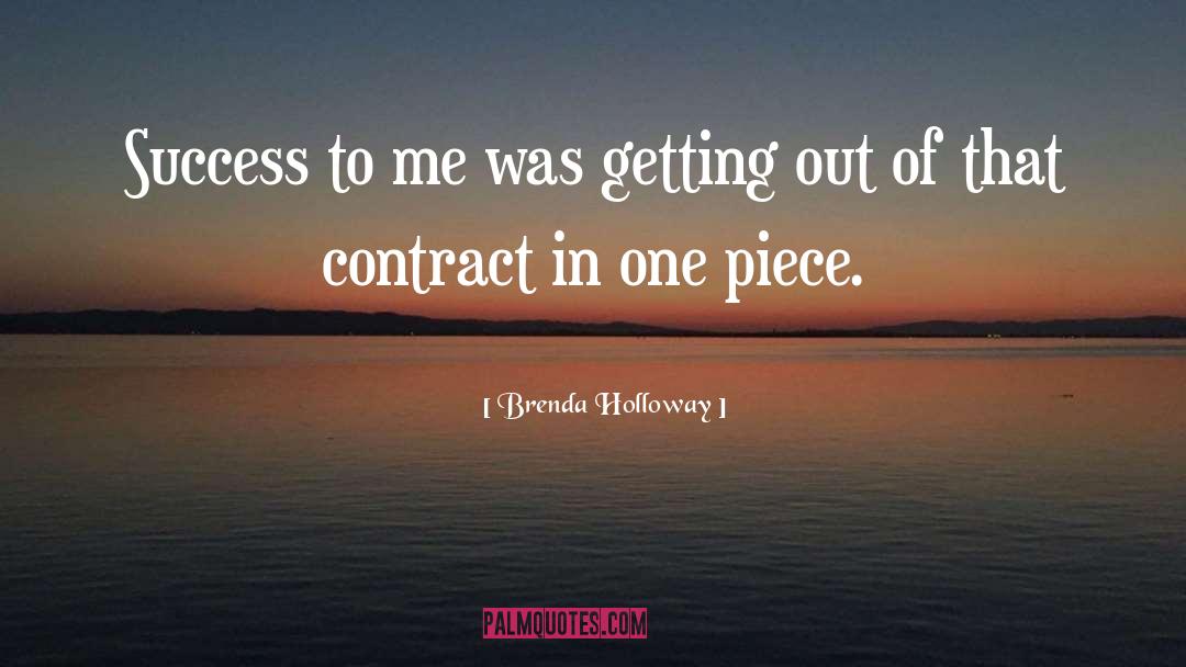 Employment Contract quotes by Brenda Holloway
