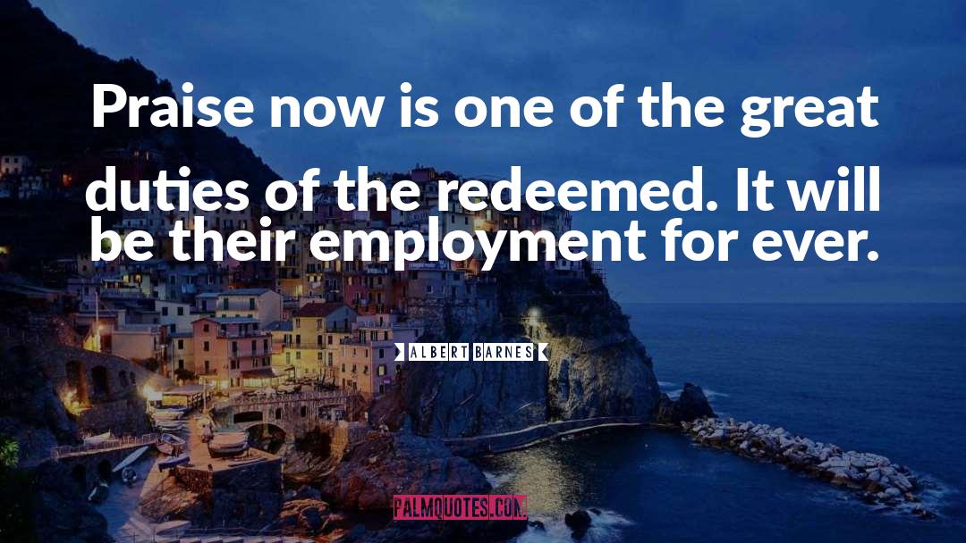 Employment quotes by Albert Barnes