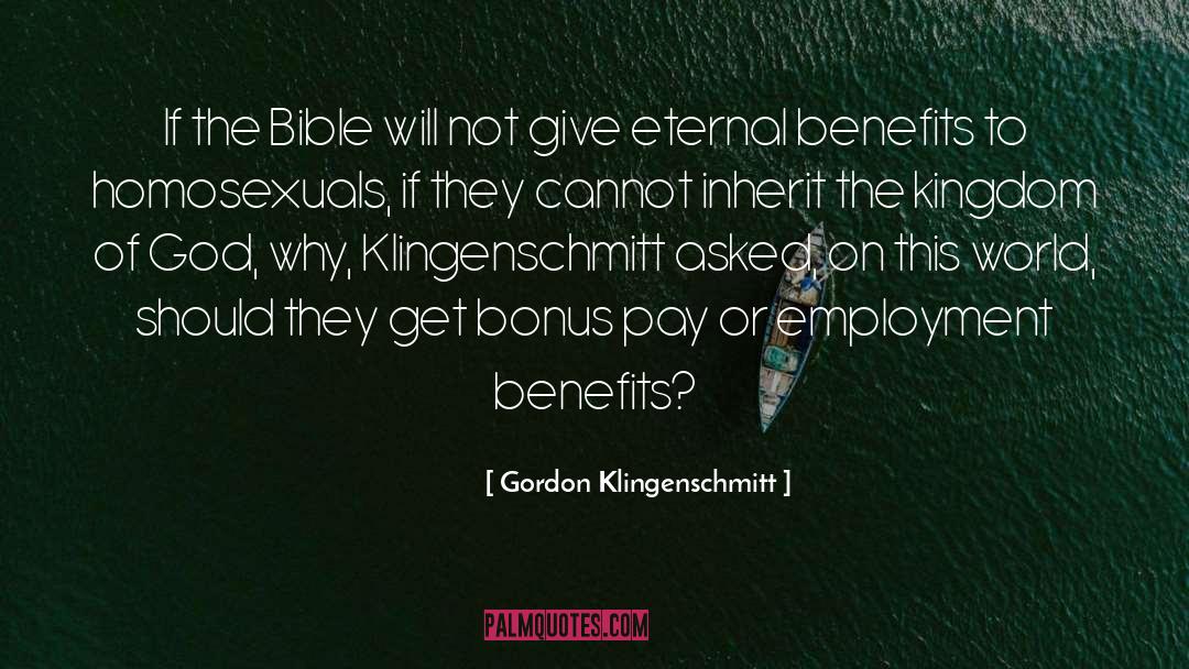 Employment quotes by Gordon Klingenschmitt