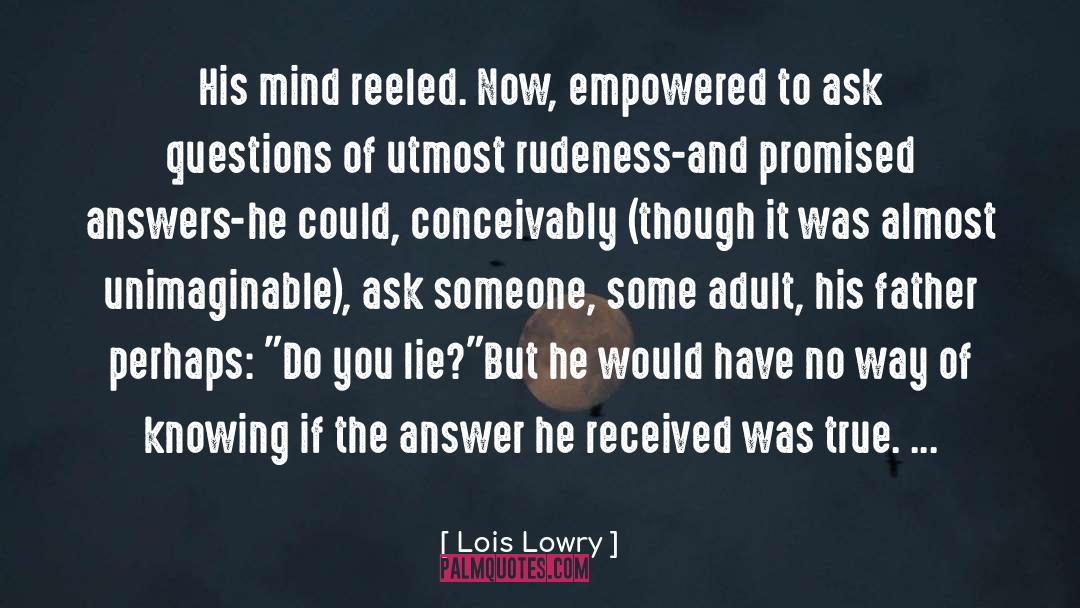 Empowered Self quotes by Lois Lowry