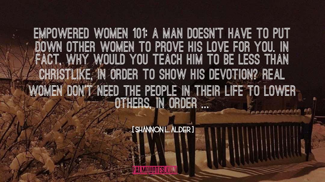 Empowered Women 101 quotes by Shannon L. Alder