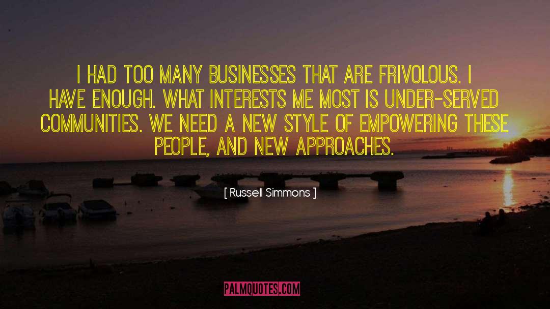 Empowering Beliefs quotes by Russell Simmons