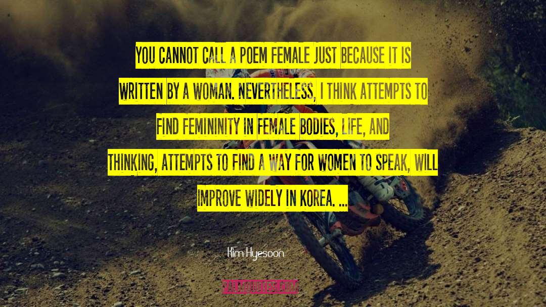 Empowering Women quotes by Kim Hyesoon