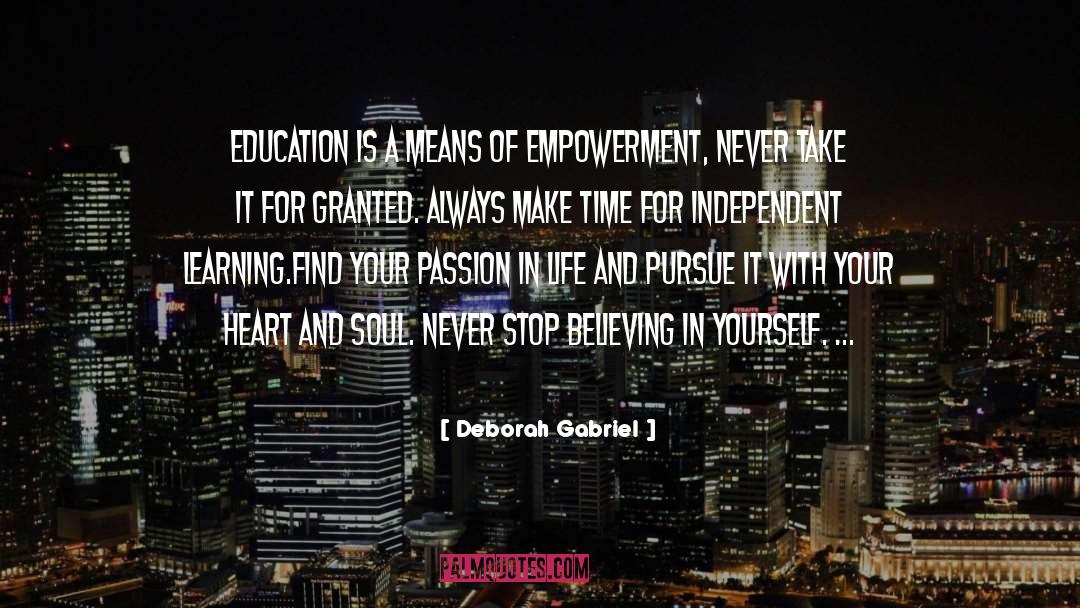 Empowerment quotes by Deborah Gabriel