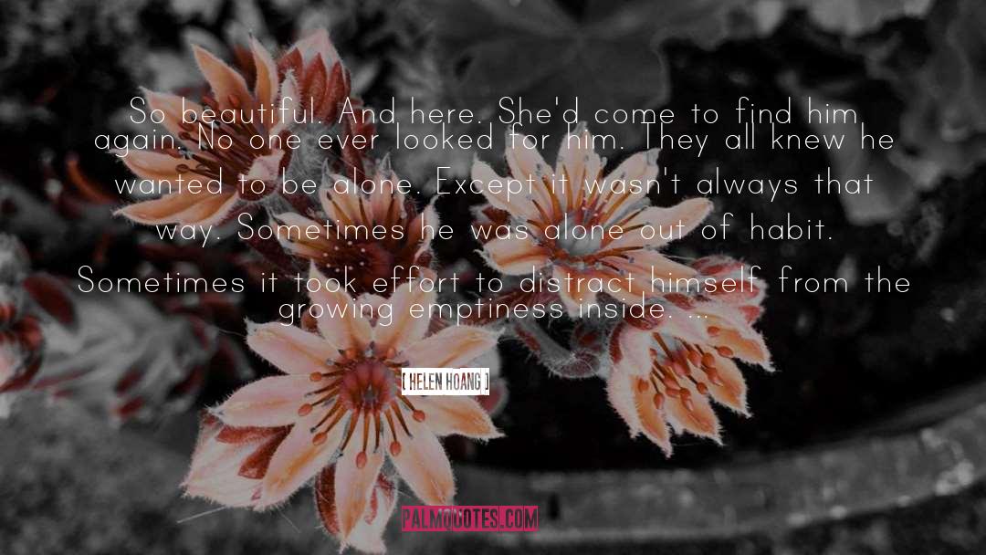 Emptiness Inside quotes by Helen Hoang