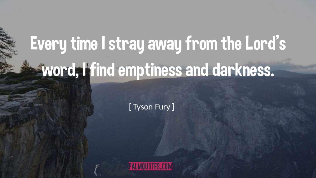 Emptiness quotes by Tyson Fury