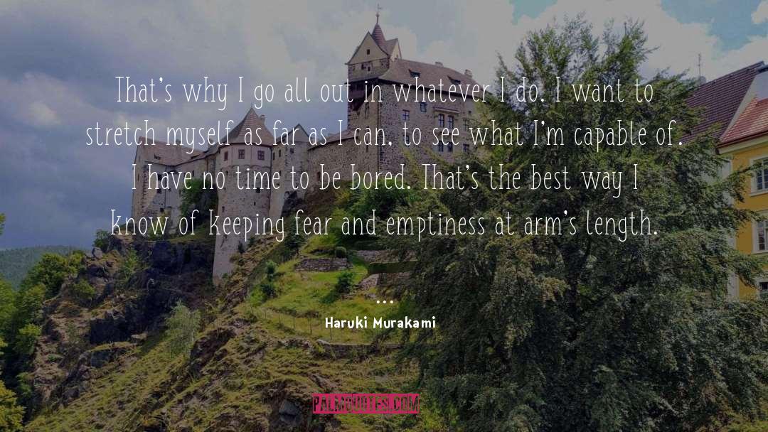 Emptiness quotes by Haruki Murakami