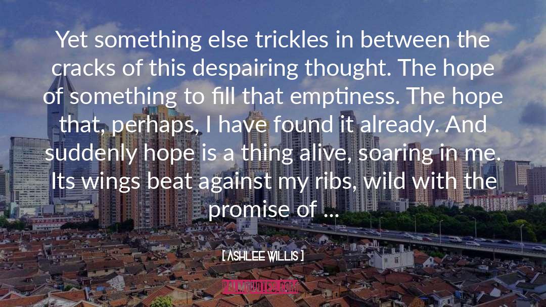 Emptiness quotes by Ashlee Willis