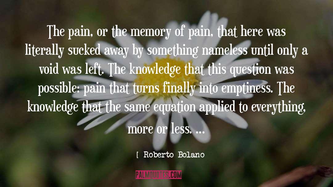 Emptiness quotes by Roberto Bolano