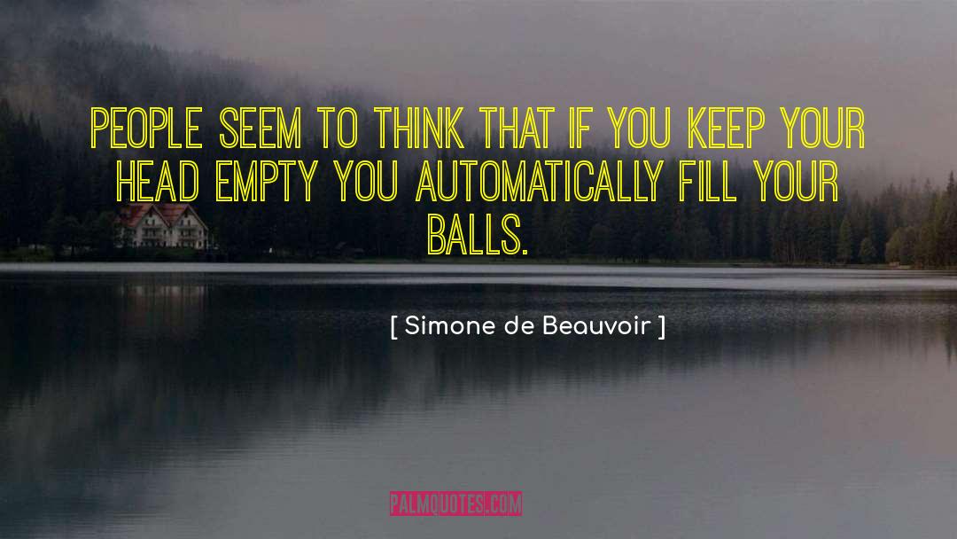 Empty Calories quotes by Simone De Beauvoir