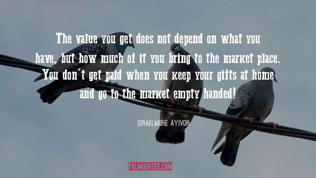 Empty Hands quotes by Israelmore Ayivor
