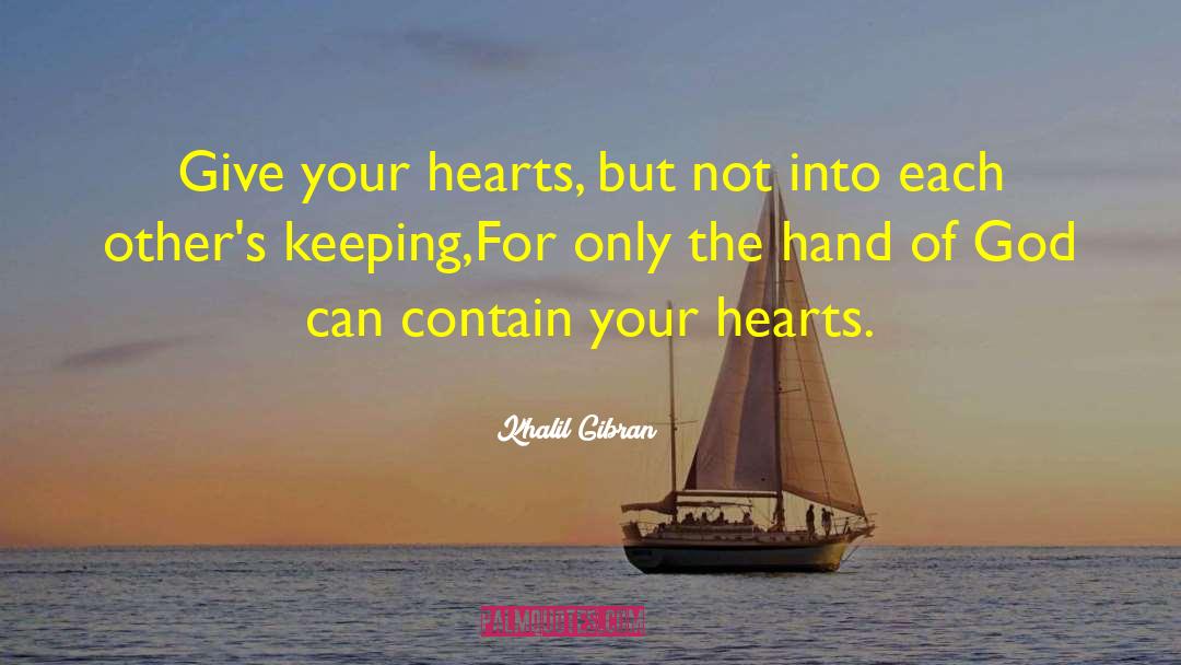 Empty Hearts quotes by Khalil Gibran