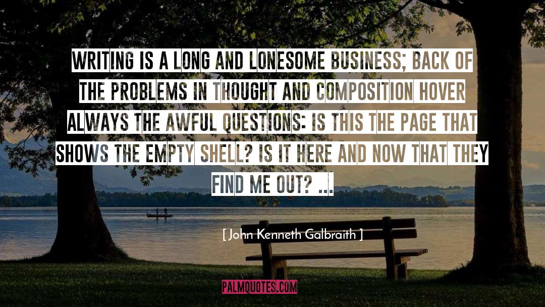 Empty Shell quotes by John Kenneth Galbraith